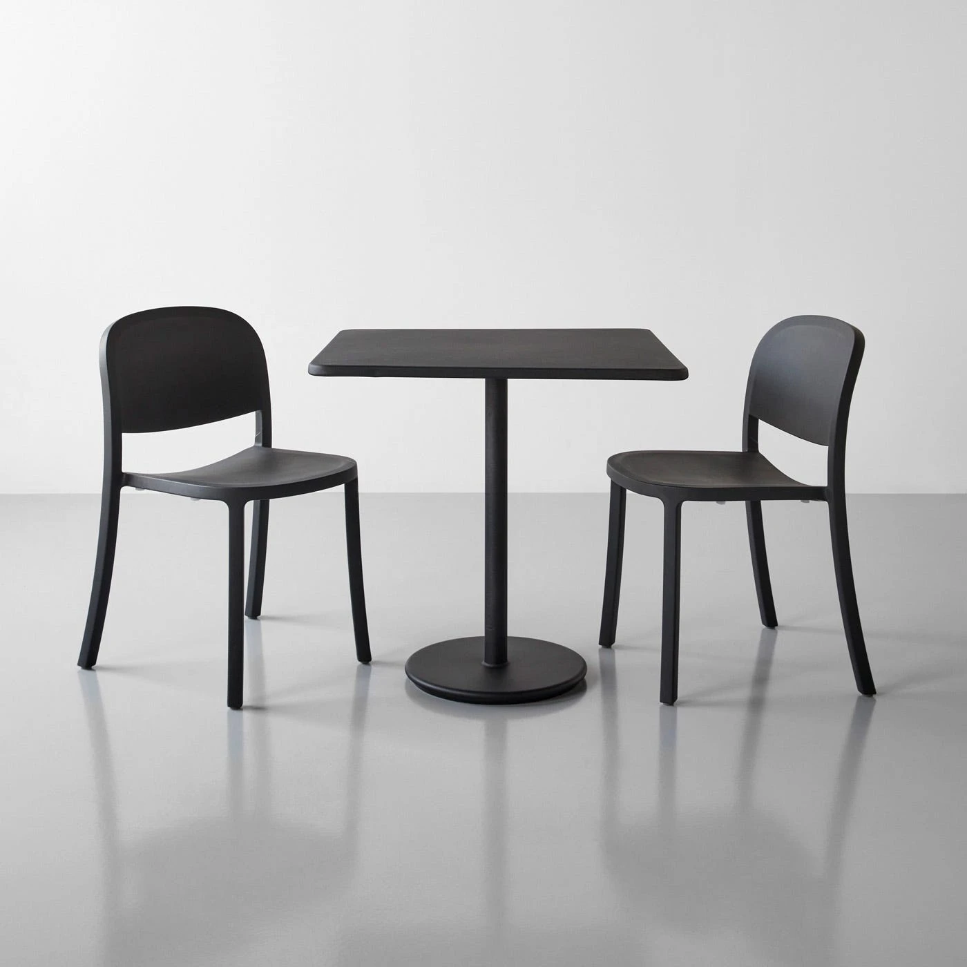 1 Inch Dark Gray Reclaimed Stacking Chair - Image 7