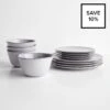 Grace Gray 12pc Dinnerware Bundle