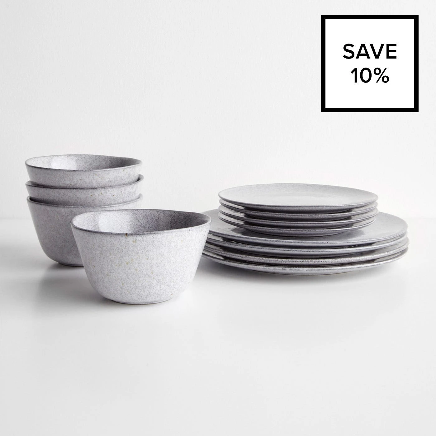 Grace Gray 12pc Dinnerware Bundle