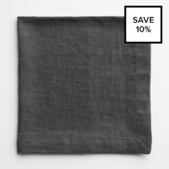 Linen Graphite Napkin 8pc Bundle