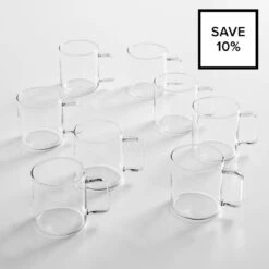 Kamil Glass Mug 8pc Bundle