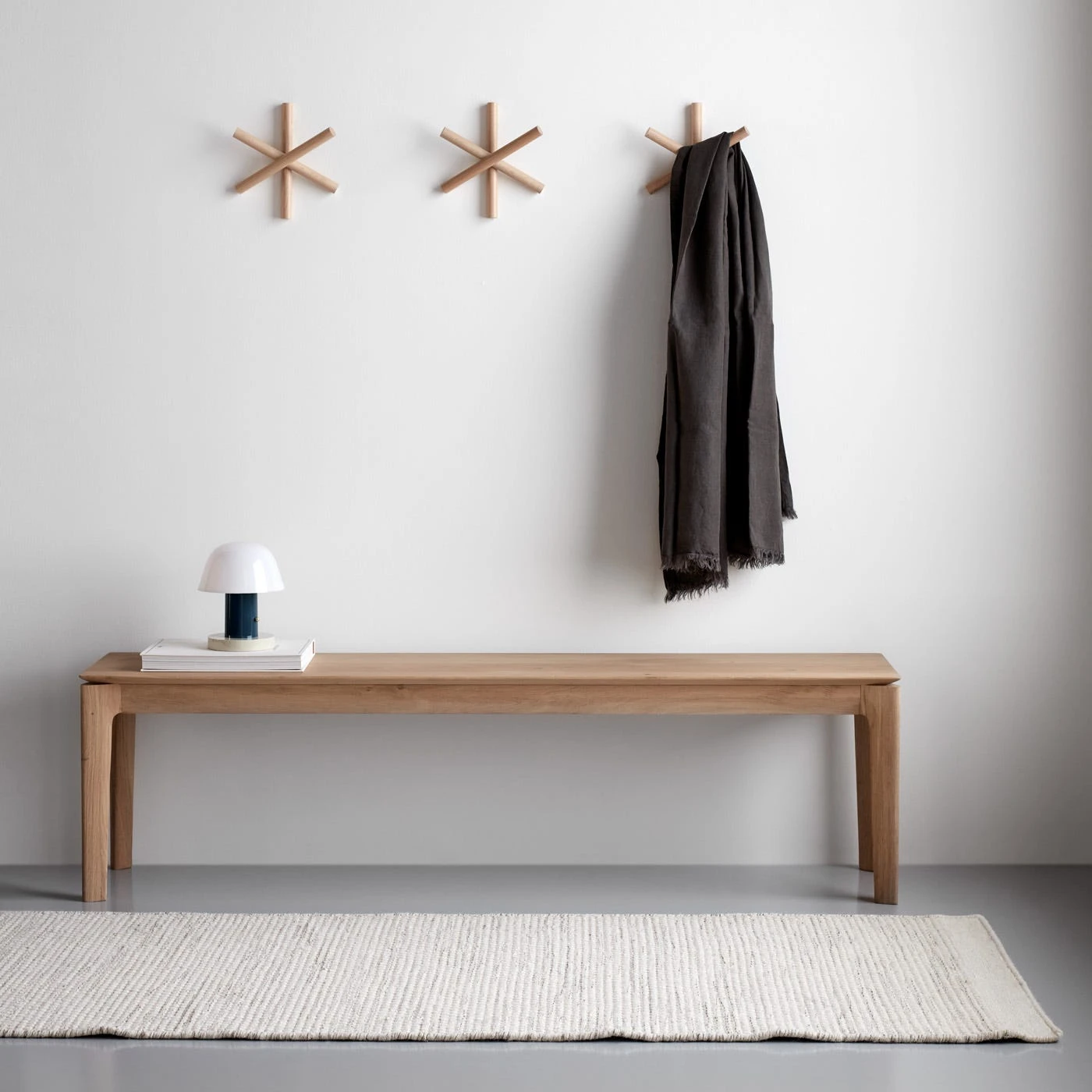 Bok Oak Bench 65" - Image 10