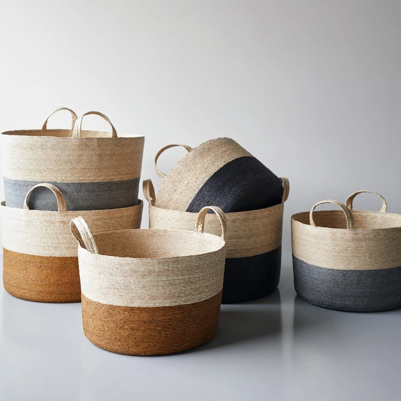 Gray Band Loma Basket 15.75" - Image 8