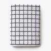 Mini Grid Black Bath Towel