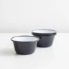 Falcon Black Enamelware Bowls Set Of 4
