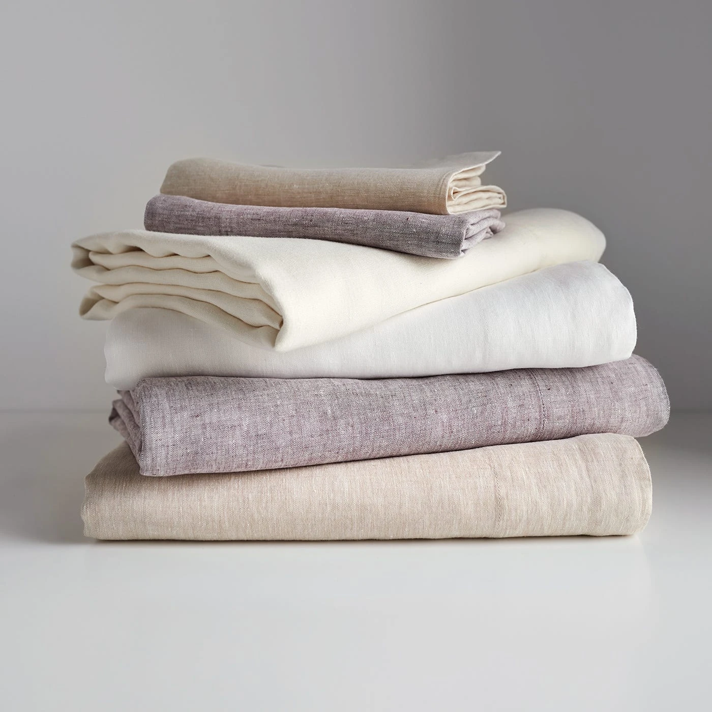 Oatmeal Chambray Linen Duvet Cover - Image 10