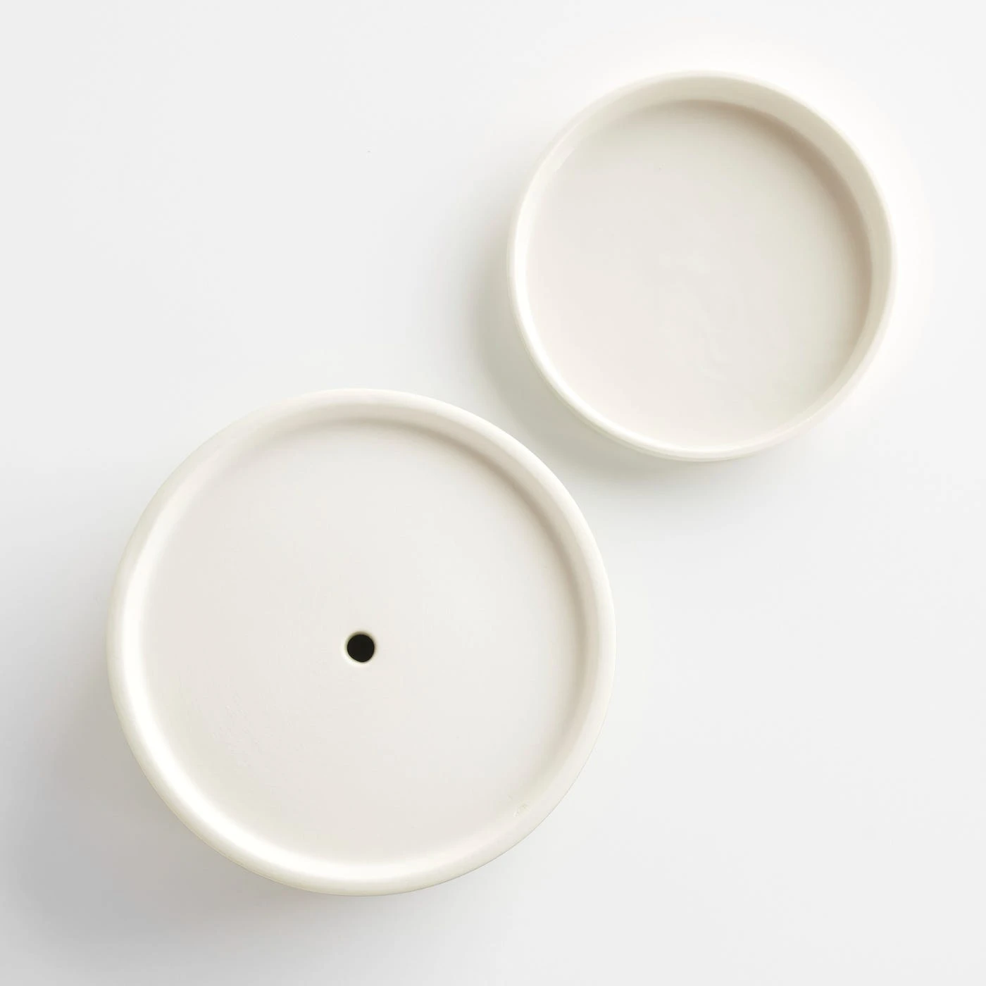 Oblique White Planter - Image 3