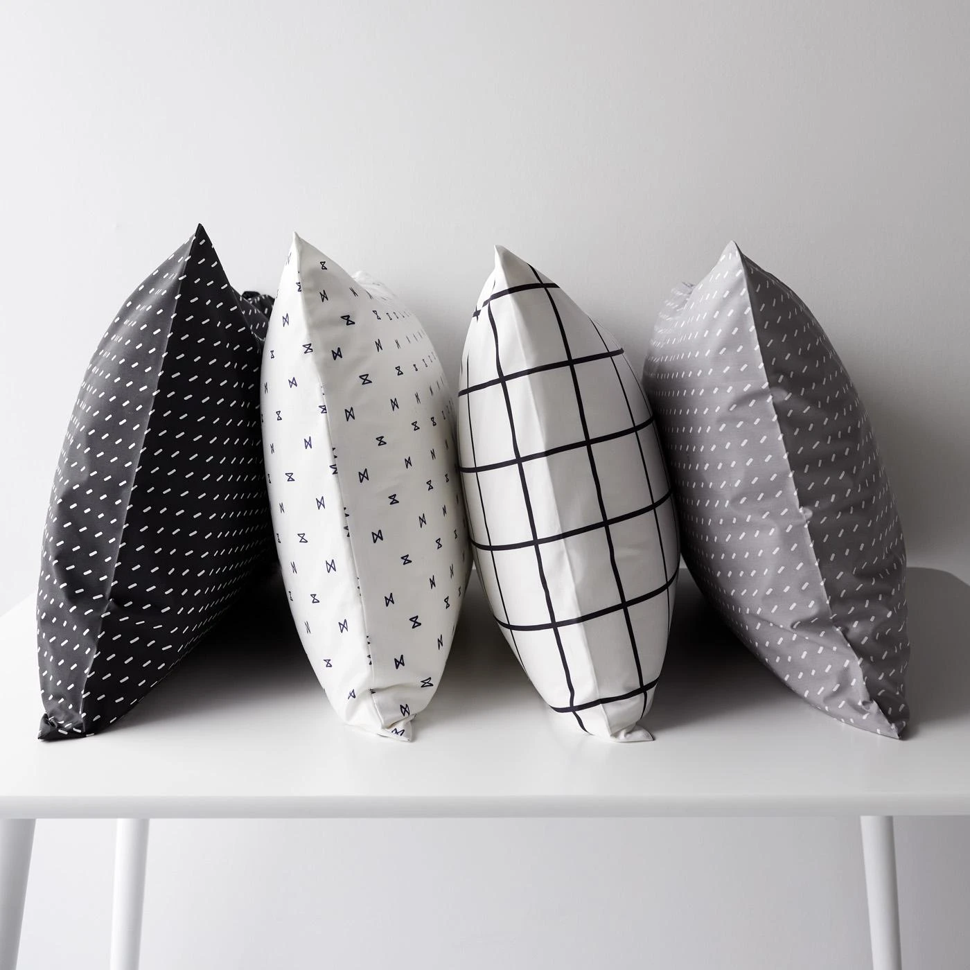 Stitch Pewter + White Pillowcase Set - Image 4