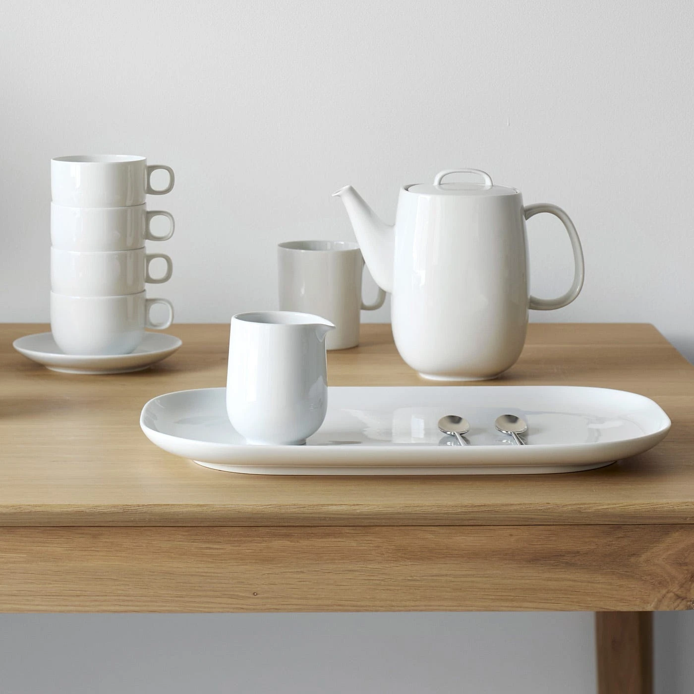 Moon White Coffee Saucer - Image 4