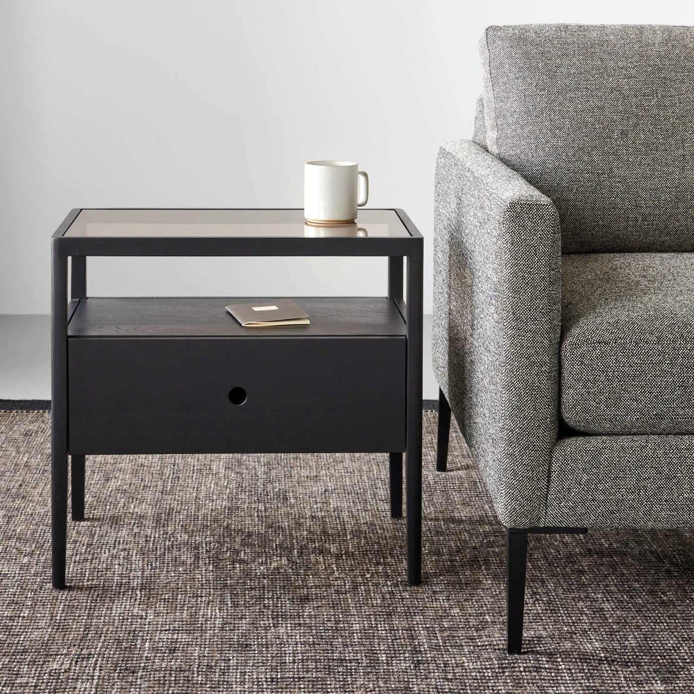 Spindle Black Nightstand - Image 8