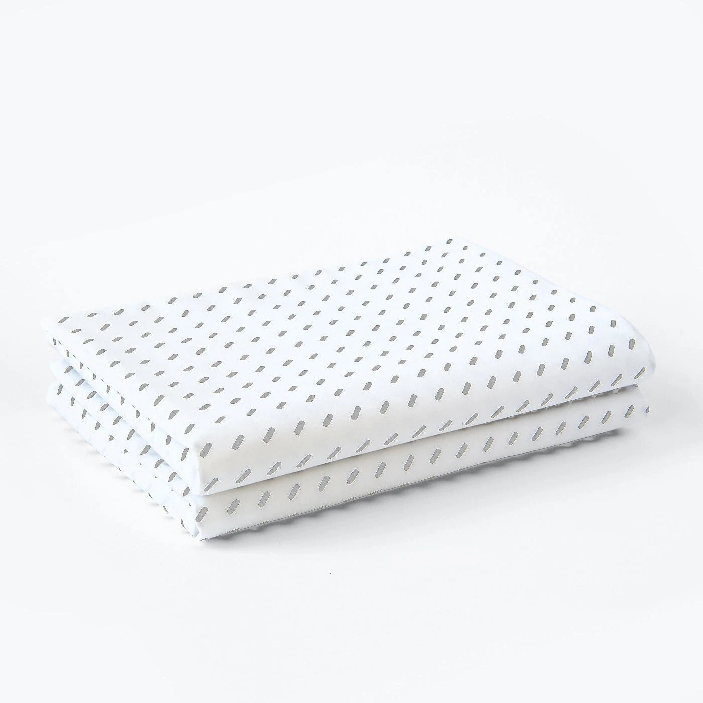 Stitch White + Pewter Sheets