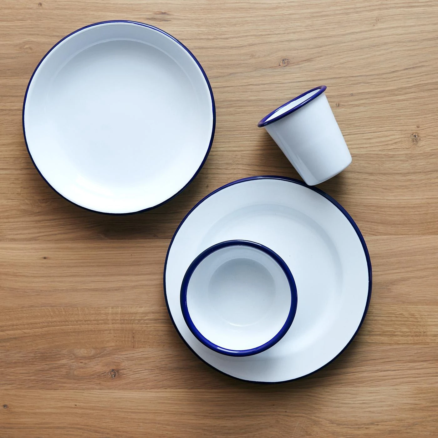 Falcon White Enamelware Deep Plates Set Of 4 - Image 7