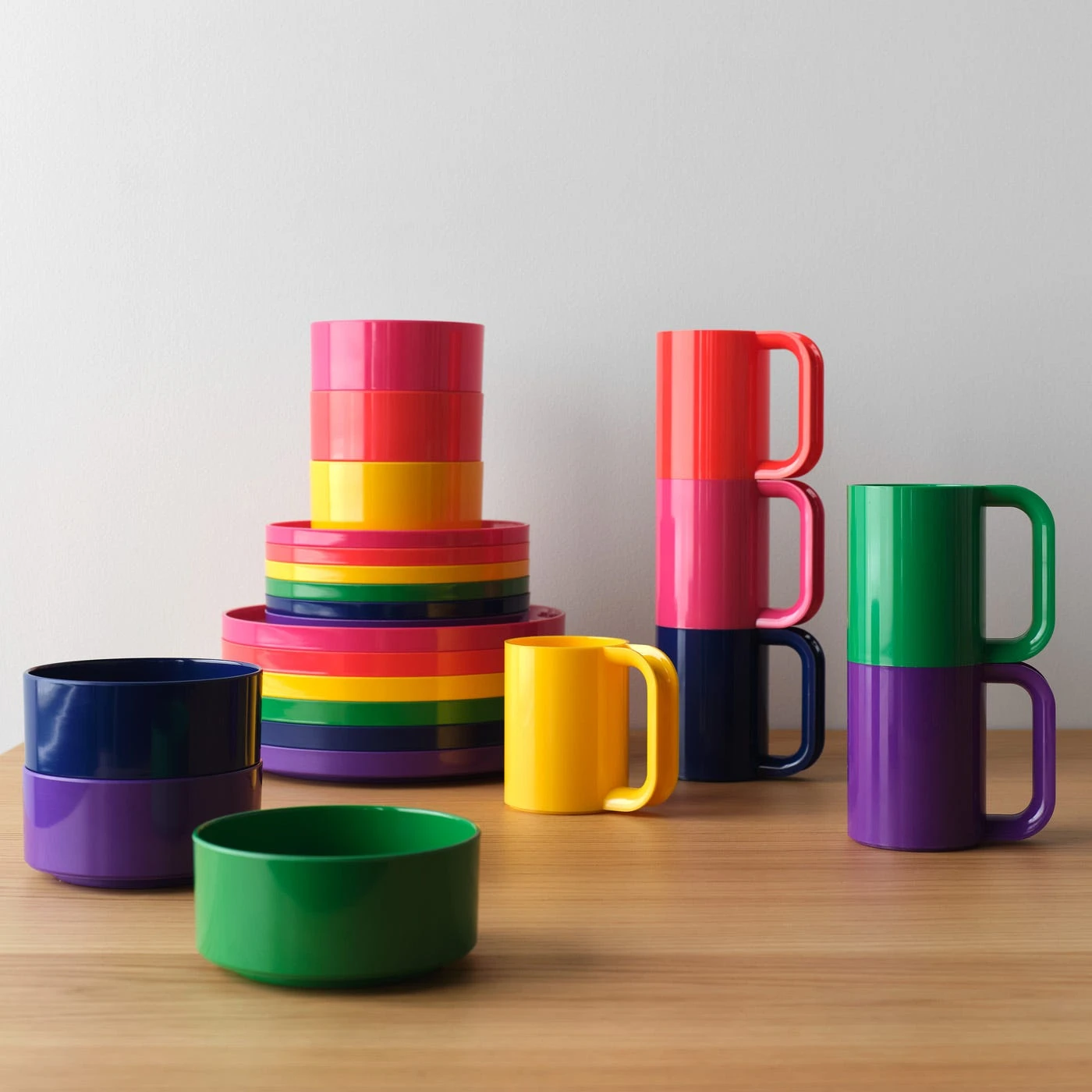 Heller Yellow Mugs Set Of 6 - Image 11