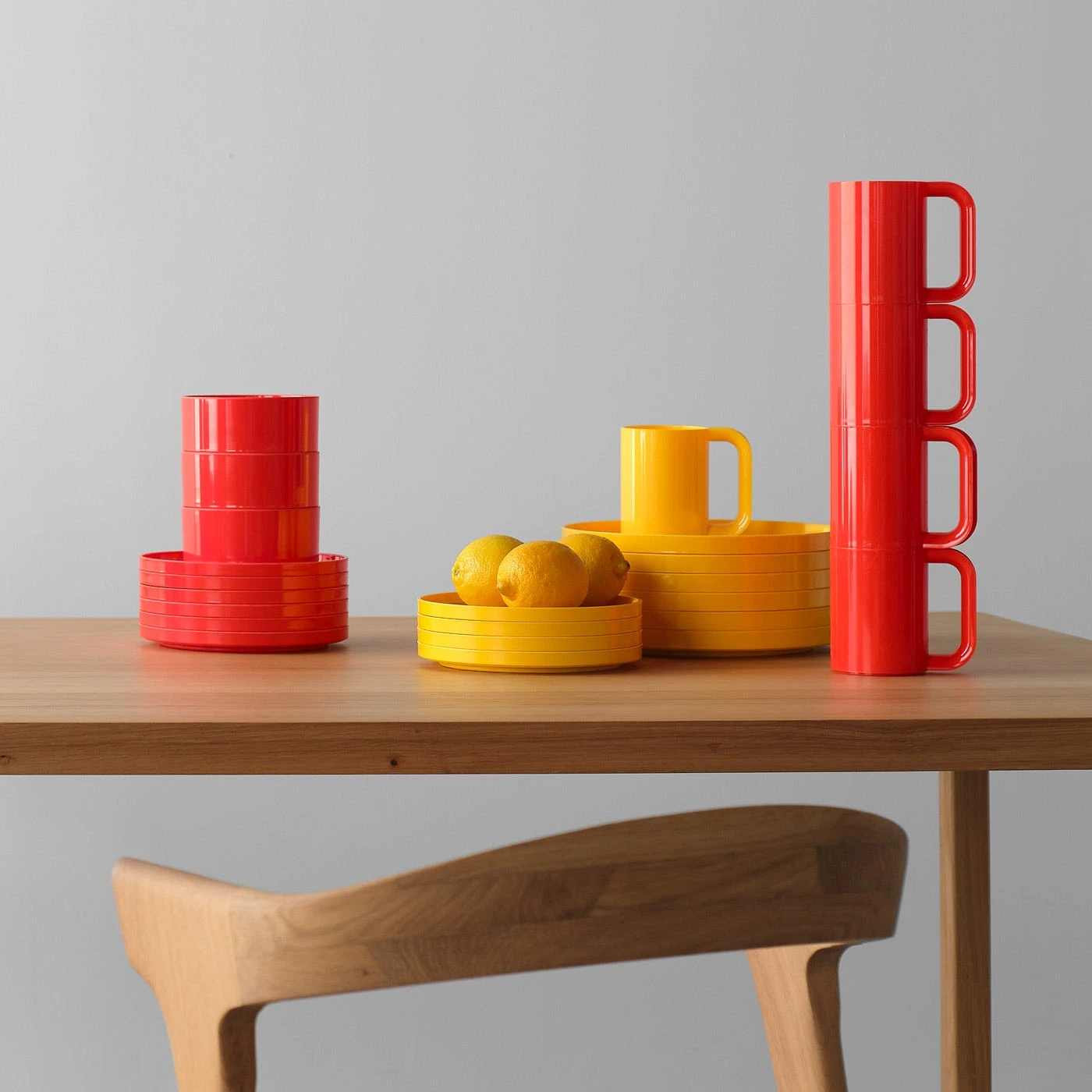 Heller Orange Mugs Set Of 6 - Image 10