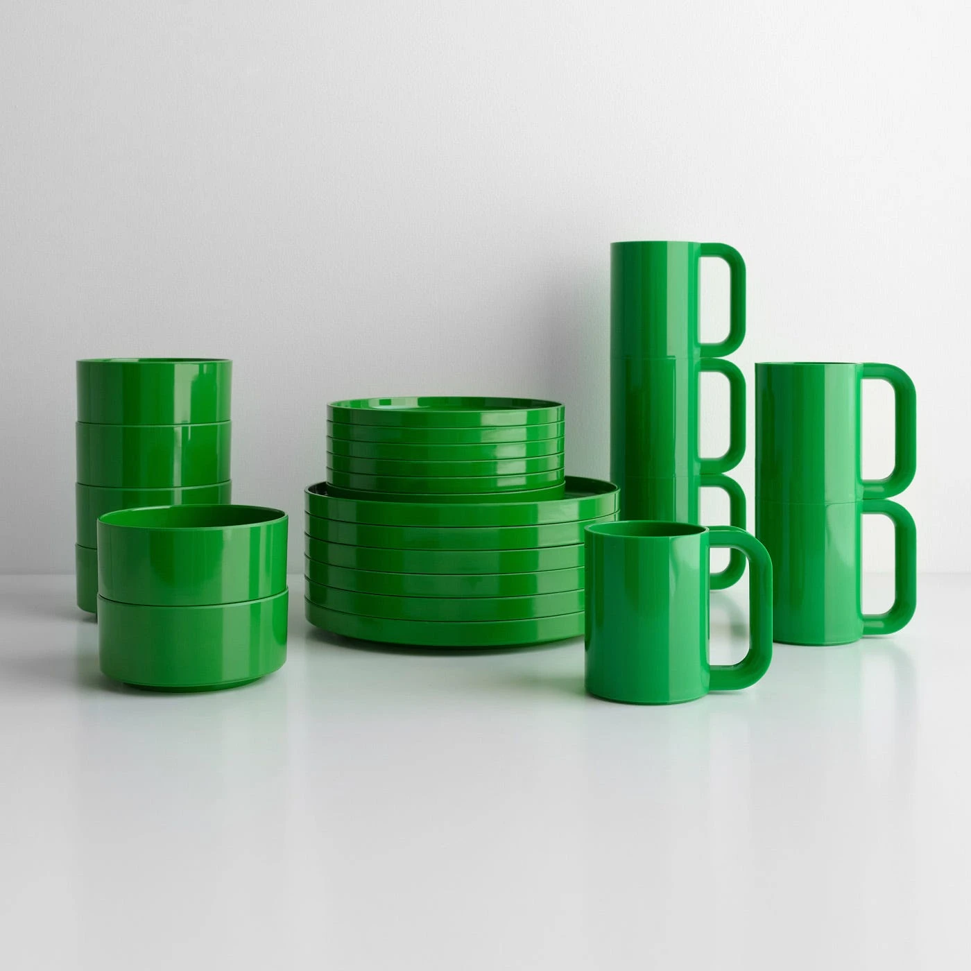 Heller Green Mugs Set Of 6 - Image 5