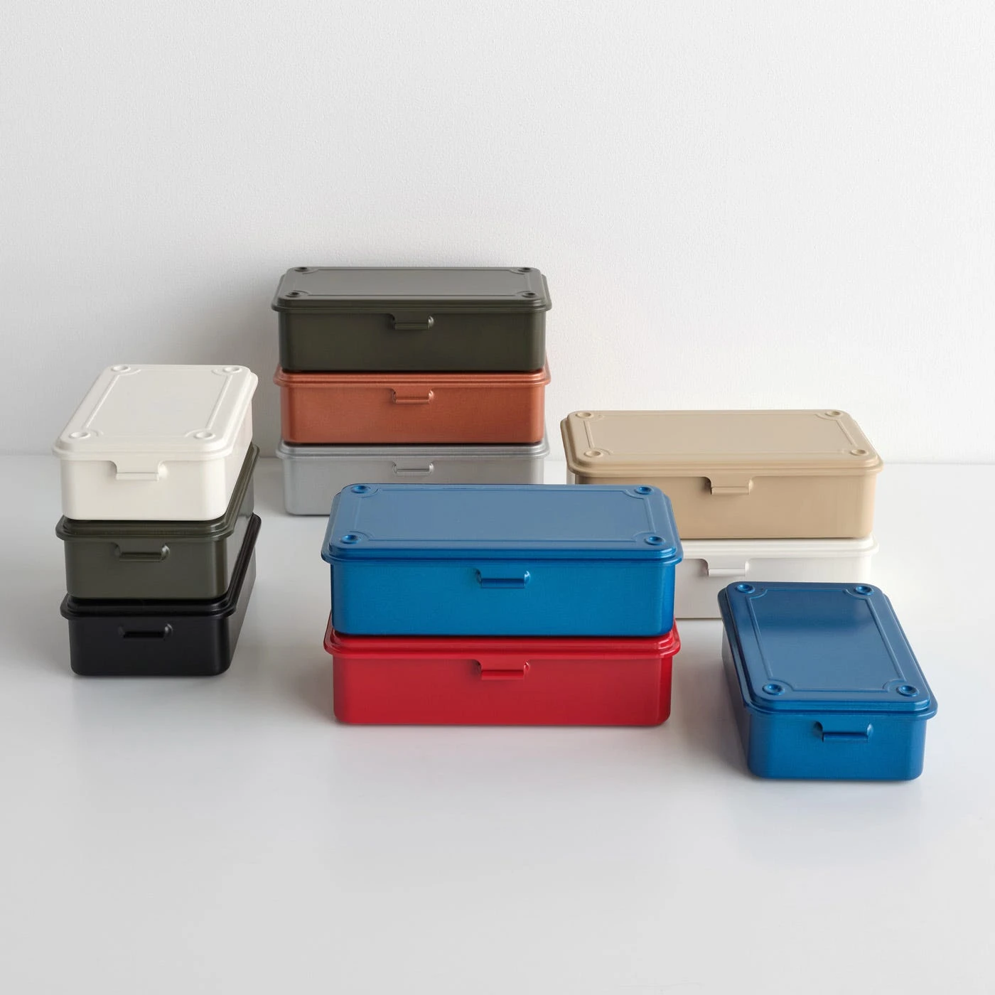 Toyo Steel Beige Stackable Storage Box 7.9" - Image 6