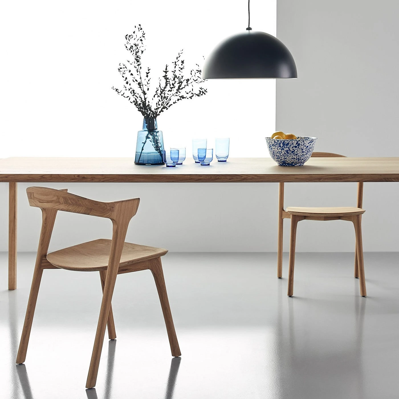 Splatter Blue Enamelware Large Salad Bowl - Image 8