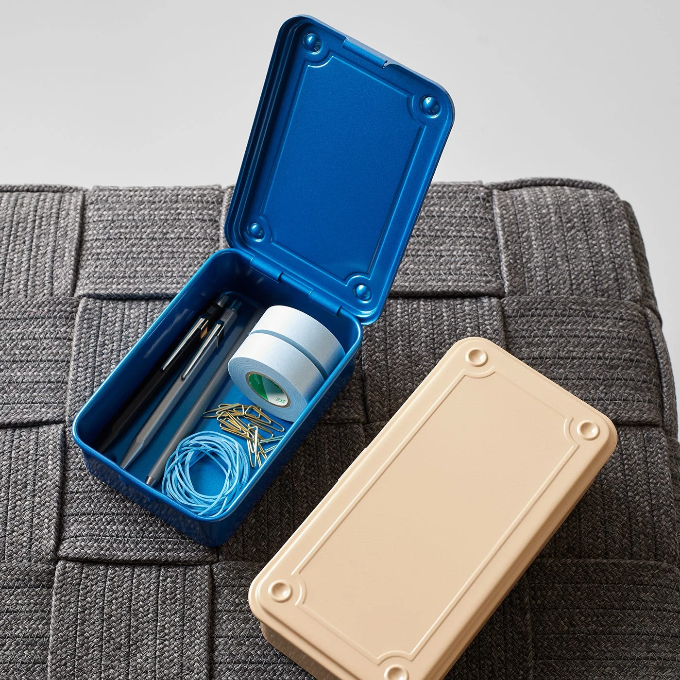 Toyo Steel Beige Stackable Storage Box 7.9" - Image 8