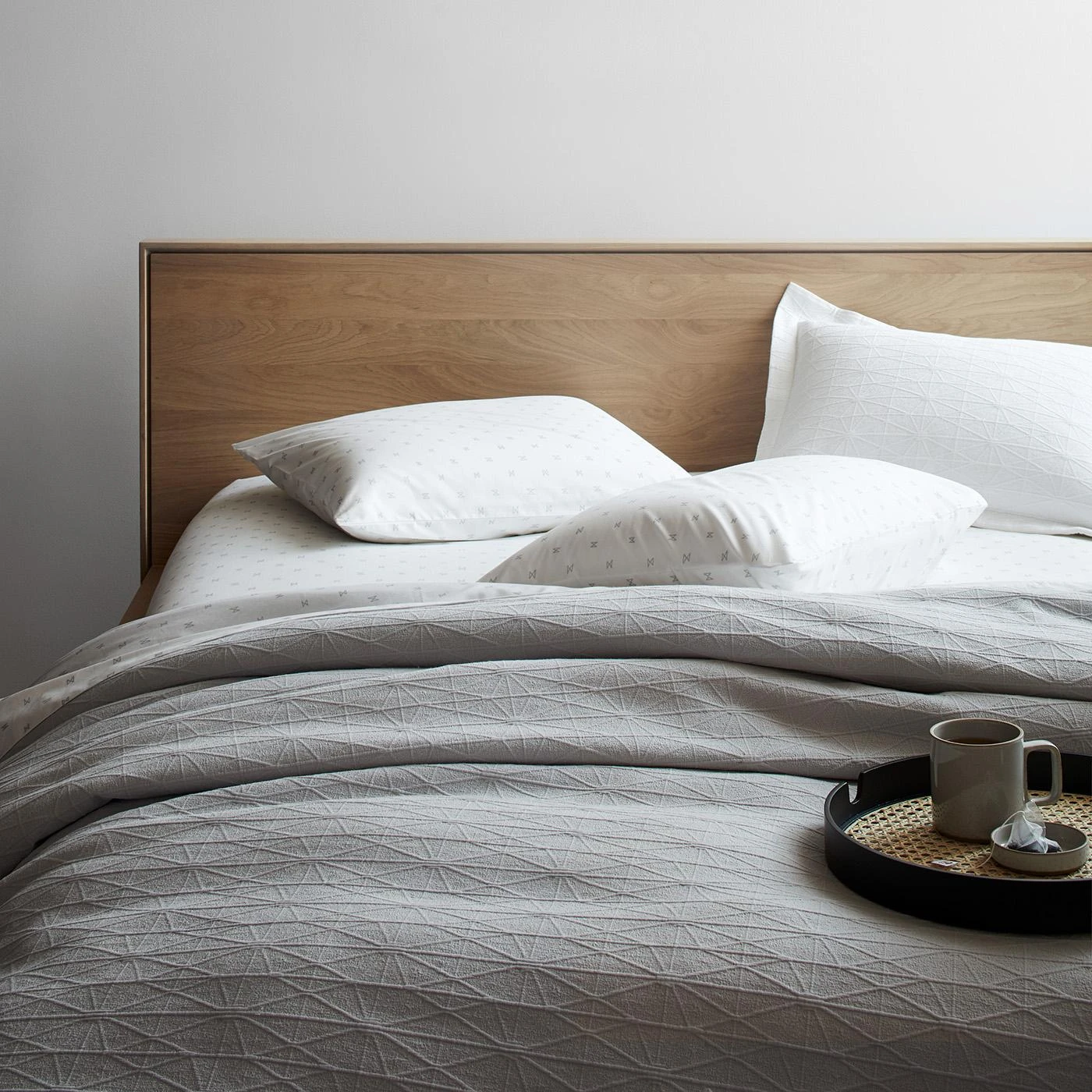 Sashi Geo Gray Pillowcase Set - Image 9