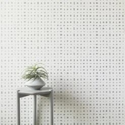 Lattice Silver Wallpaper
