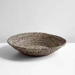Heathered Black And Natural Bowl 24"